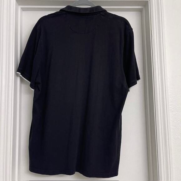 Ted Baker Men's Short Sleeve Pocket Polo Black Casual Preppy Sz 6 (2XL) - Picture 2 of 10